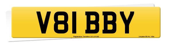 Registration number V81 BBY